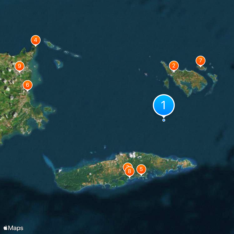 Spanish Virgin Islands Map