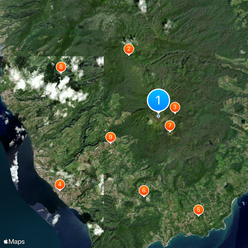 La Grande Soufrière Mapa
