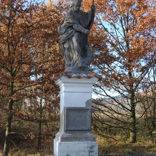 Socha svatého Prokopa jižně od Vysokého Chlumce