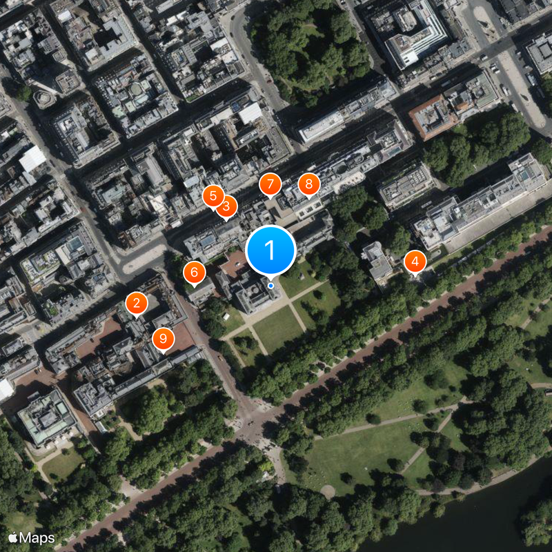 Marlborough House Karte