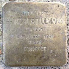 Stolperstein dedicated to Heinz Gerd Ulmann