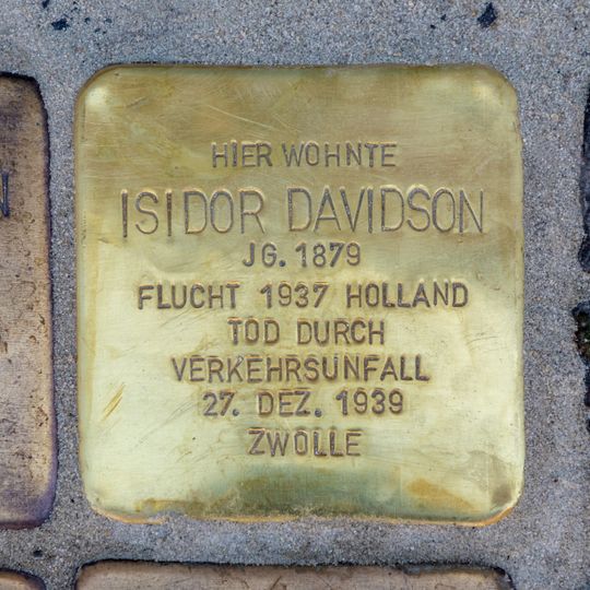 Stolperstein em memória de Isidor Davidson