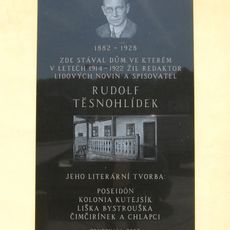 Pamětní deska Rudolfa Těsnohlídka