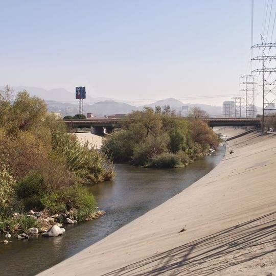 Los Angeles River bicycle path