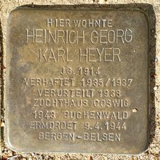 Stolperstein à la mémoire de Heinrich Georg Karl Heyer