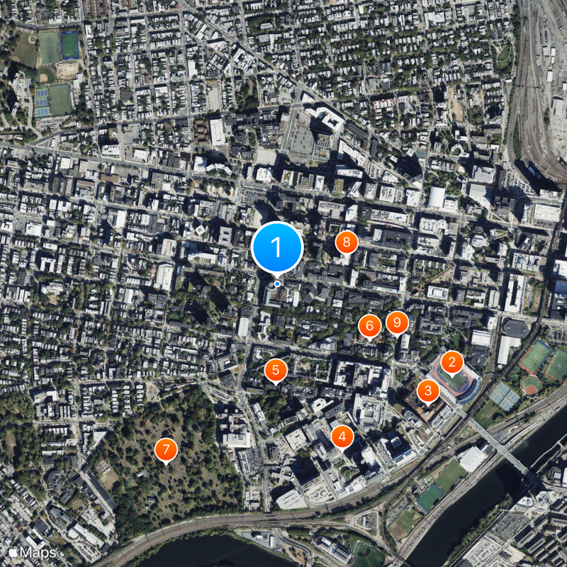 The Wharton School Map