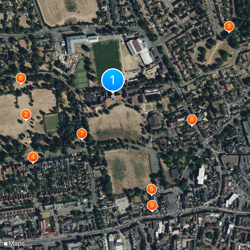Abingdon School Map