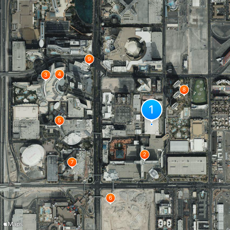 MGM Grand Garden Arena Carte