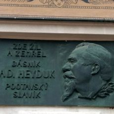 Pamětní deska Adolfa Heyduka v Písku