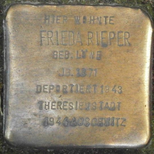 Stolperstein für Frieda Rieper