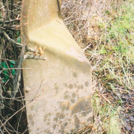 Milepost, Edgcott Road; nr Hall Cottages, N of parish church