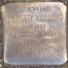 Stolperstein dedicated to Betty Warburg