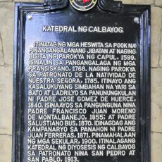 Cathedral of Calbayog historical marker