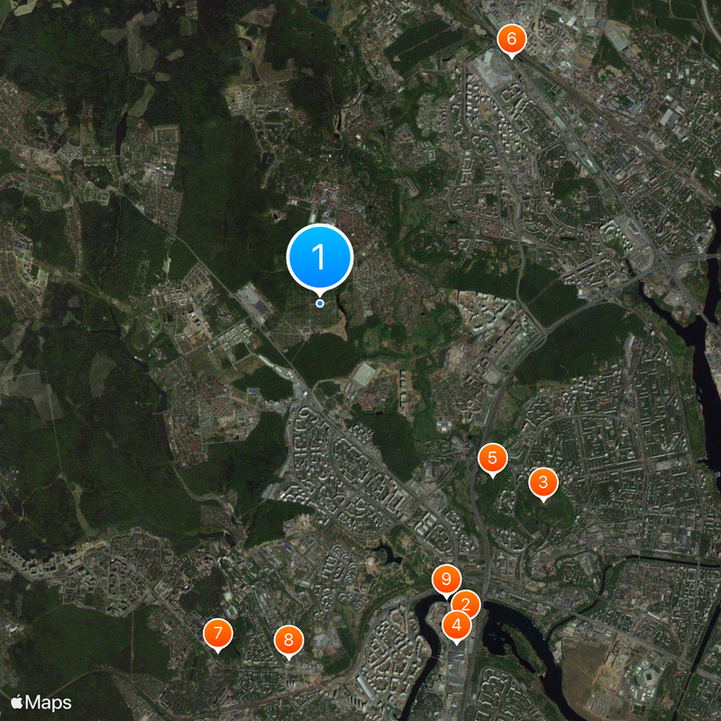 Mitinskoe Cemetery Map