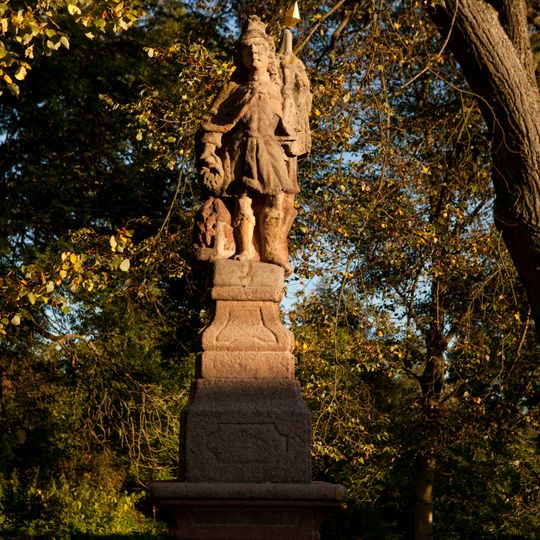 Sochy svatého Floriána a svatého Jana Nepomuckého