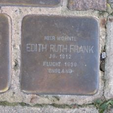 Stolperstein dedicated to Edith Ruth Frank