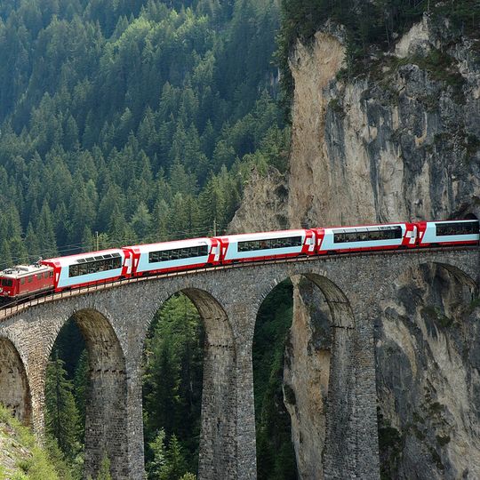 Rhaetian Railway in the Albula / Bernina Landscapes