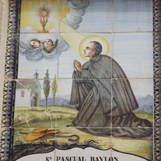 Ceramic panel of Saint Paschal Baylon