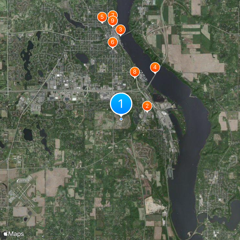 Minnesota Correctional Facility – Oak Park Heights Karte