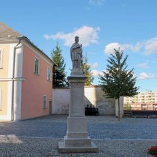 Socha svatého Jana Nepomuckého v Mohelnici na Kostelním náměstí