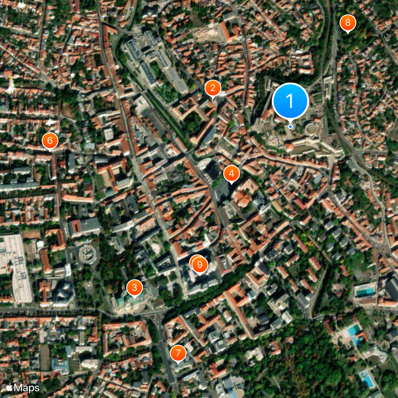 Castello di Eger Mappa