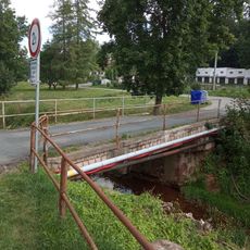 Bridge of Za Mlýnem street over Čistá in Hostinné