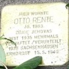 Stolperstein dedicated to Otto Rente
