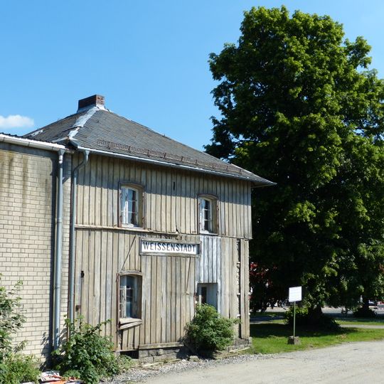 Bahnhofgebäude am Bahnhof Weißenstadt
