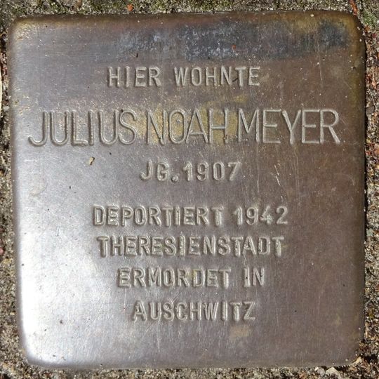 Stolperstein en memoria de Julius Noah Meyer