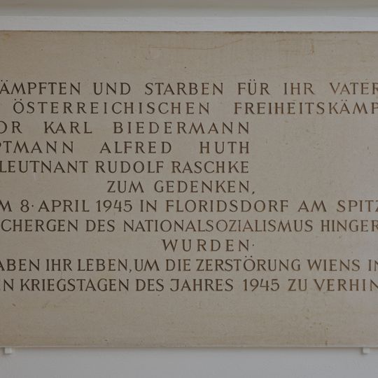 Commemorative plaque