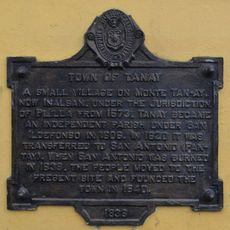 Town of Tanay historical marker