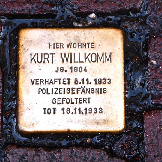 Stolperstein für Kurt Willkomm