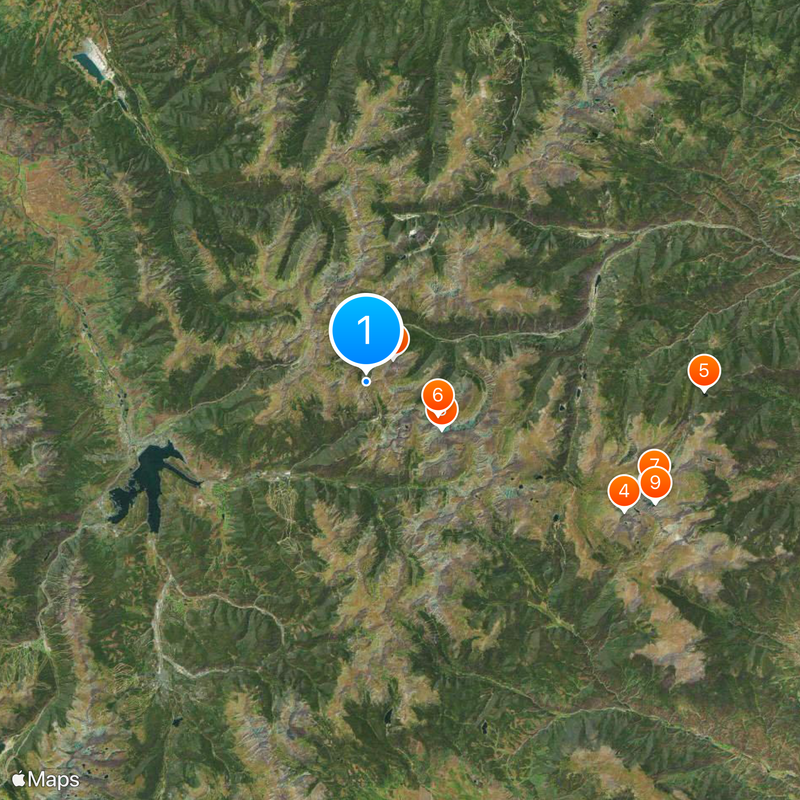 Loveland Pass Map