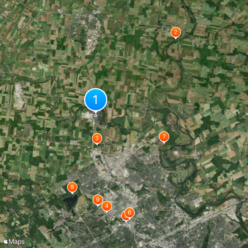 St. Jacobs Map