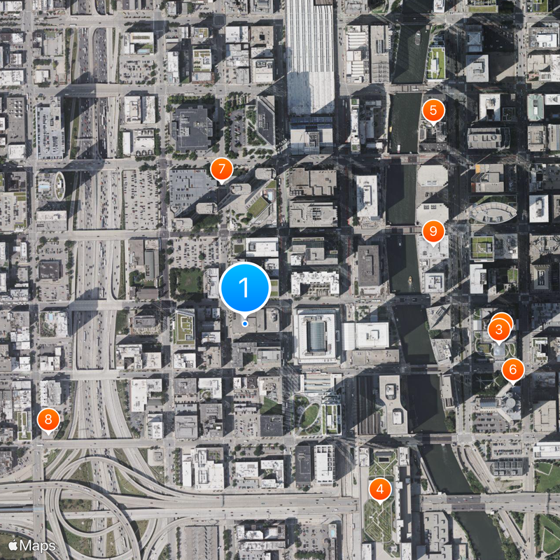 Chicago-Kent College of Law Map