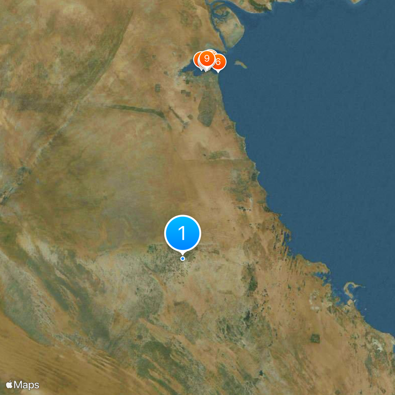 Qaryat al-Ulya Map