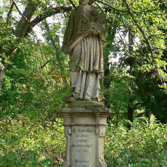 Socha svatého Jana Nepomuckého u Čoubova mlýna