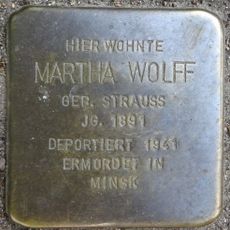 Stolperstein en memoria de Martha Wolff