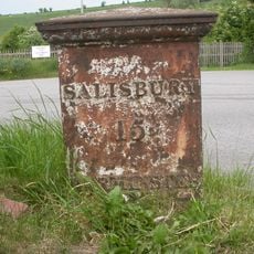 Milepost At South Entrance To The Hillside Cafe