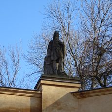 Socha Přemysla Otakara I. na zámku v Brandýse nad Labem