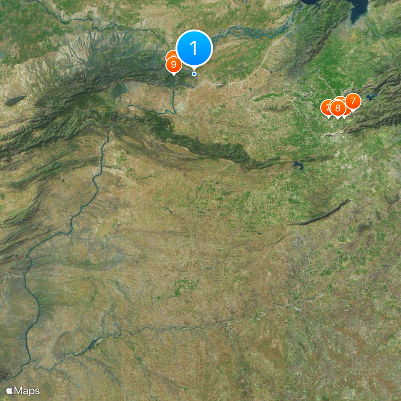 Attock District Kaart