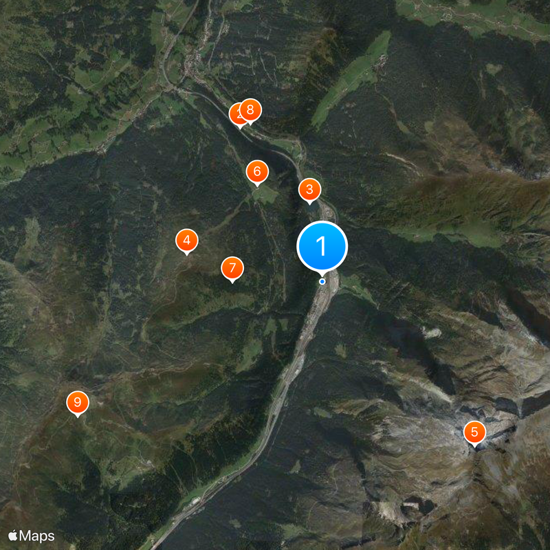 Col du Brenner Carte