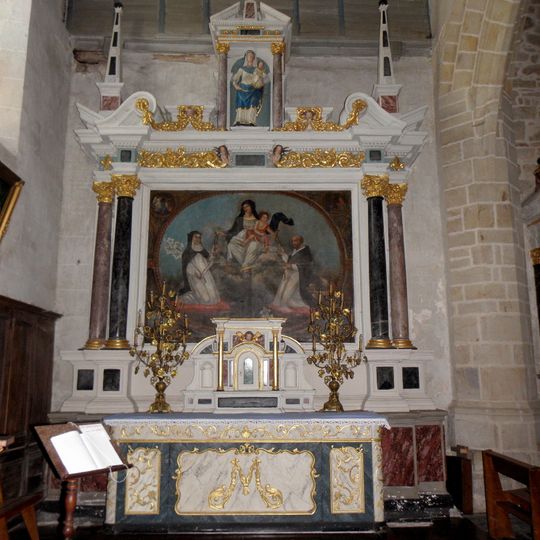 Retable du Rosaire de l'église Saint-Crépin-et-Saint-Crépinien de Rannée