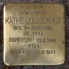 Stolperstein dedicated to Käthe Goldschmidt