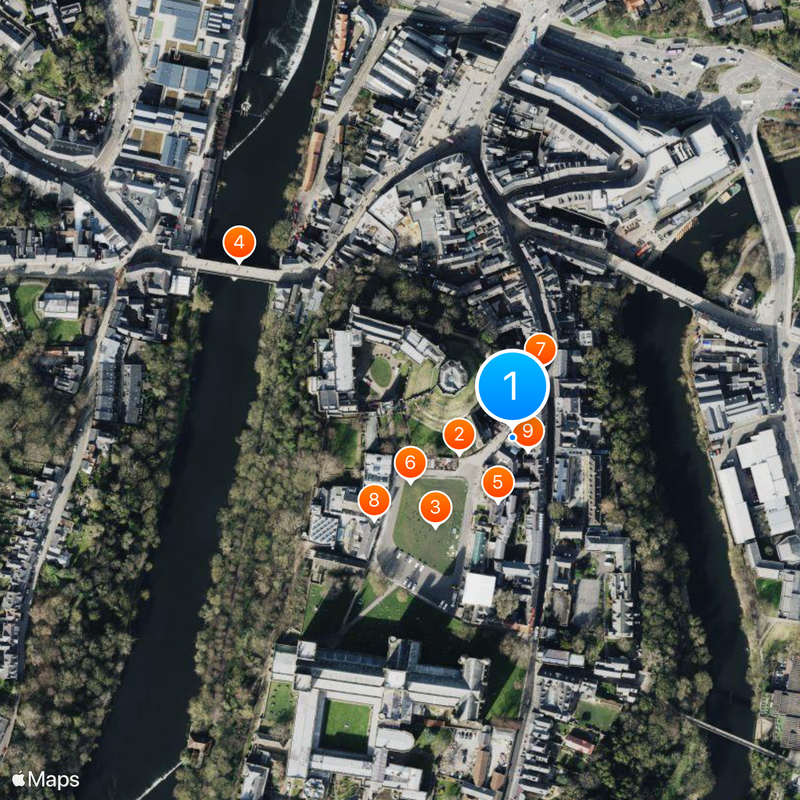University of Durham Mapa