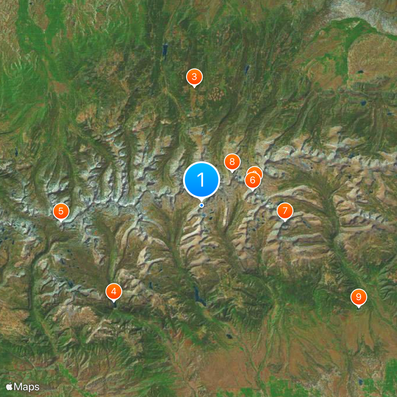 High Uintas Wilderness Mappa