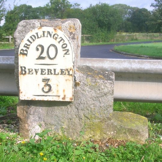 Milestone, by access road to Environment Agency