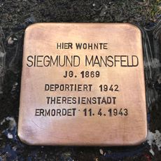 Stolperstein en memoria de Siegmund Mansfeld