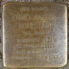 Stolperstein dedicated to David Walter Kohlstädt