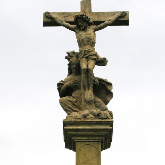 Jesus Christ column, The Crucifixion
